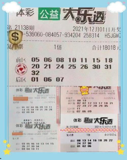 体彩大乐透开奖138期,幸运号码揭晓，大奖花落谁家？